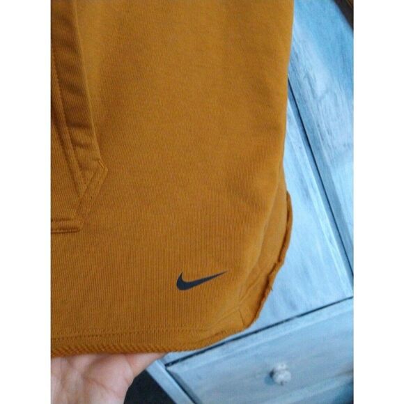 Nike Just Do It Mustard Cold Shoulder Nwot Medium Hoodie - Picture 5 of 15